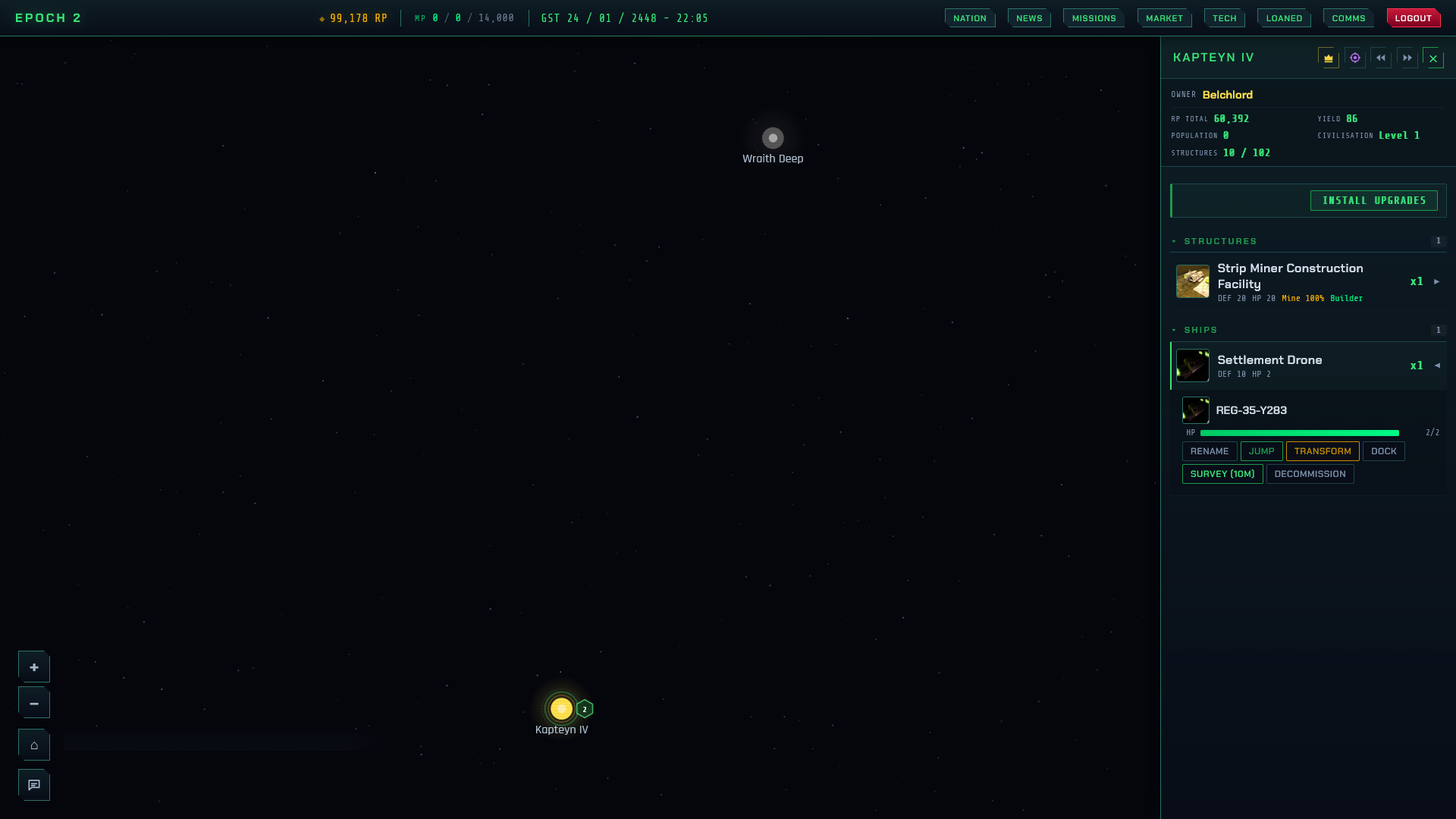 Planet Epoch gameplay screenshot